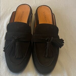 Vionic Women's Black Tassel Loafers